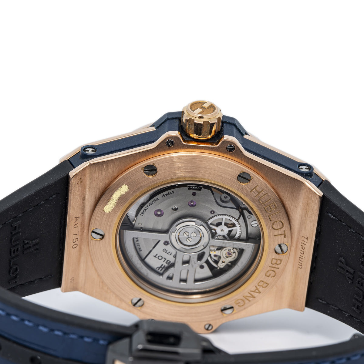 Hublot Big Bang OneClick 465.OX.7180.LR.1204 Rose Factory Diamond Blue Dial 39mm