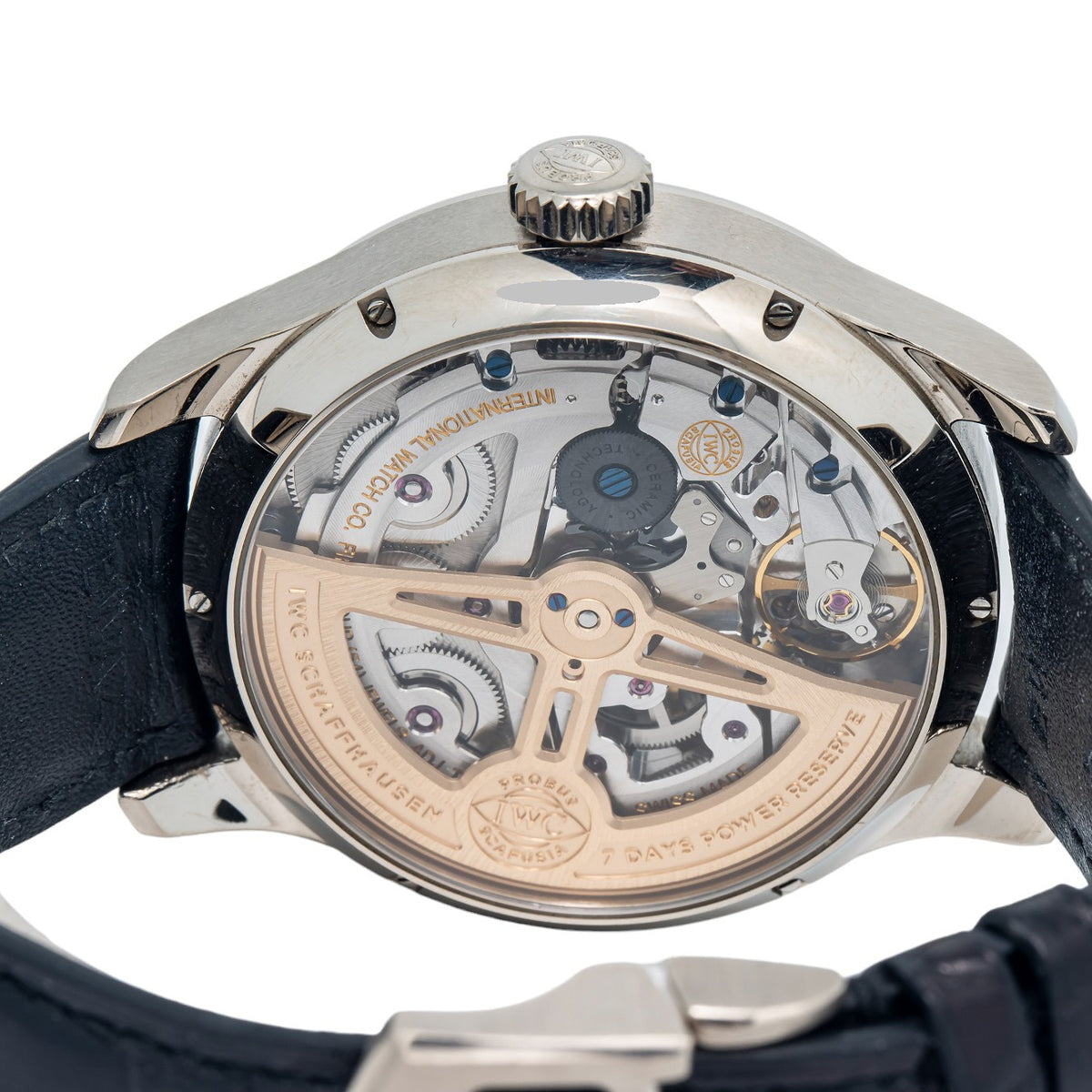 IWC Portugieser Perptual Calendar IW503401 18k White Gold Auto Men's Watch 44mm