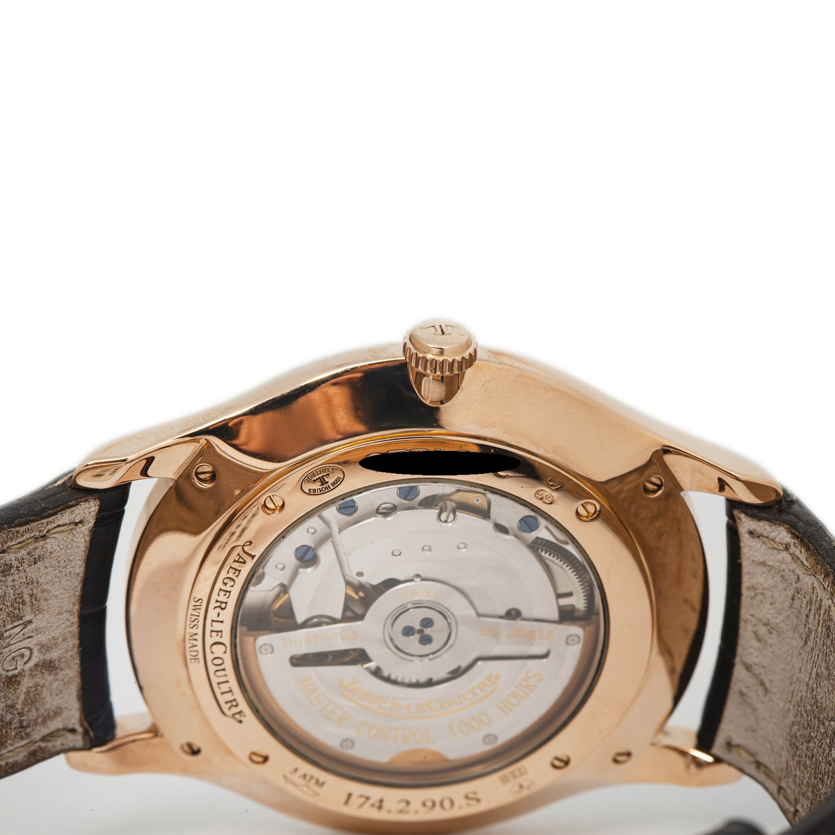 Jaeger-LeCoultre Master Ultra Thin 174.2.90.S w/Box 18k RG Automatic Watch 40mm