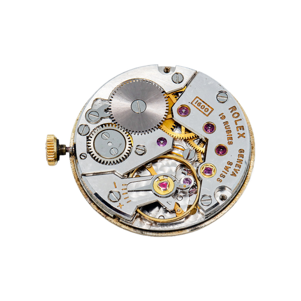 Rolex Genuine Cellini Cal.1600 Movement and Champagne Dial w/ Yellow Gold Crown
