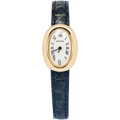 Cartier Baignoire W1510956 18k Yellow Gold Cream Dial Quartz Women's Watch 18mm