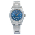Rolex Oyster Perpetual 176200 2012 Card Stainless Blue Dial Women's Watch 26mm