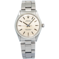 Rolex Oyster Perpetual 1005 Auto Stainless Steel Silver Dial Unisex Watch 34mm