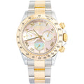 Rolex Cosmograph Daytona 116523 Tahitian MOP 18k Two Tone Auto Men's Watch 40mm