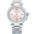 Cartier Pasha 2324 W31075M7 Auto Stainless Steel Pink Dial Unisex Watch 35mm