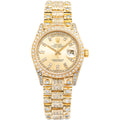 Rolex Day-Date President 18038 Aftermarket Diamond Setting 18k YG Automatic 36mm