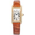 Cartier Tank Americaine W2601556 2016 Card Aftermarket Diamond Bezel Quartz 19mm