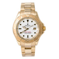 Rolex Yacht-Master 16628 2003 Papers Auto 18k YG White Dial Men's Watch 40mm