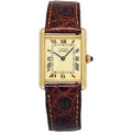 Cartier Tank 1615 W1002754 Vermeil Ivory Dial Quartz Women's Watch 23mm
