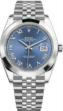 Rolex  Datejust 126300 2021 Complete Auto Stainless Steel Jubilee Blue Dial 41mm