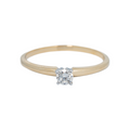 14k Yellow Gold Engagement Ring 1.5g 0.75ct 16mm