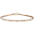 Elegant 14k Yellow Gold Diamond Bracelet with 1ct Diamonds 6.6g 7-inch Wrist