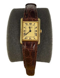 Cartier Tank Vermeil 60029 w/Paper Vermeil Ivory Dial Manual Women's Watch 24mm