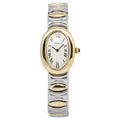 Cartier Baignoire 1920 W40002F2 18k YG Two Tone Off-White Dial Quartz Watch 22mm