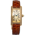 Cartier Tank Americaine 2482 WB706431 Factory Diamond Quartz 18k YG Women's 19mm