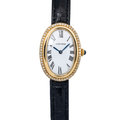 Cartier Baignoire 78094 Factory Diamond 18kYellow White Dial Manual Women's 22mm
