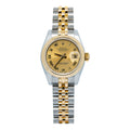 Rolex Datejust 179173 18k YG Two Tone Jubilee Champagne Dial Auto Watch 26mm