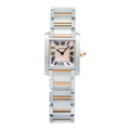 Cartier Tank Francaise W51027Q4 2019 Card 18k RG Two Tone MOP Dial Quartz 20mm