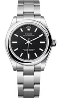 Rolex Oyster Perpetual 277200 Stainless Steel Black Dial Auto Unisex Watch 31mm