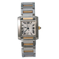 Cartier Tank Francaise 2302 W51005Q4 18k YG Two Tone Silver Dial Auto Men's 28mm