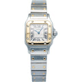 Cartier Santos Galbee 1567 W20012C4 Quartz YG Two Tone Cream Dial Women's 24mm