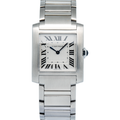 Cartier Tank Francaise 4476 WSTA0074 2023 Card Midsize Silver Dial Quartz 27mm
