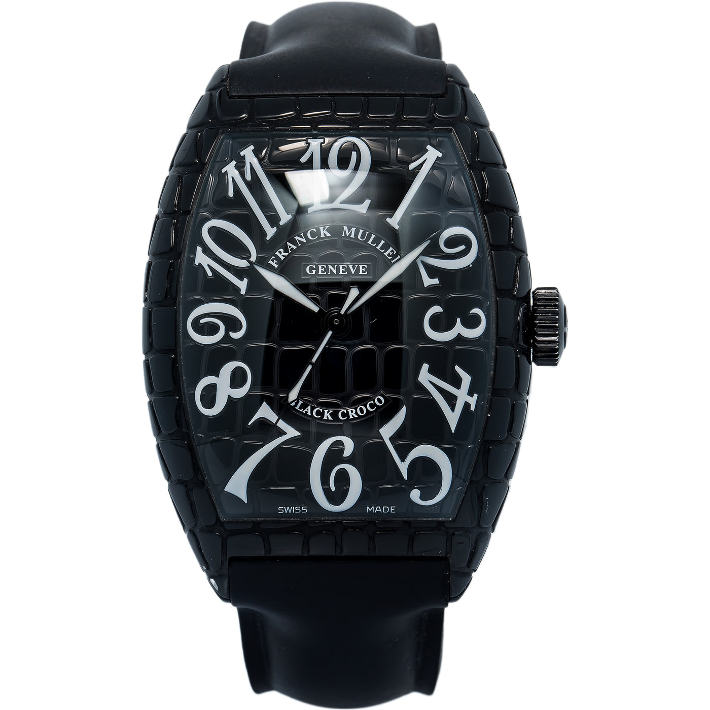 Franck Muller Tono Curvex Black Croco 8880SCBLKCRO Black Arabic