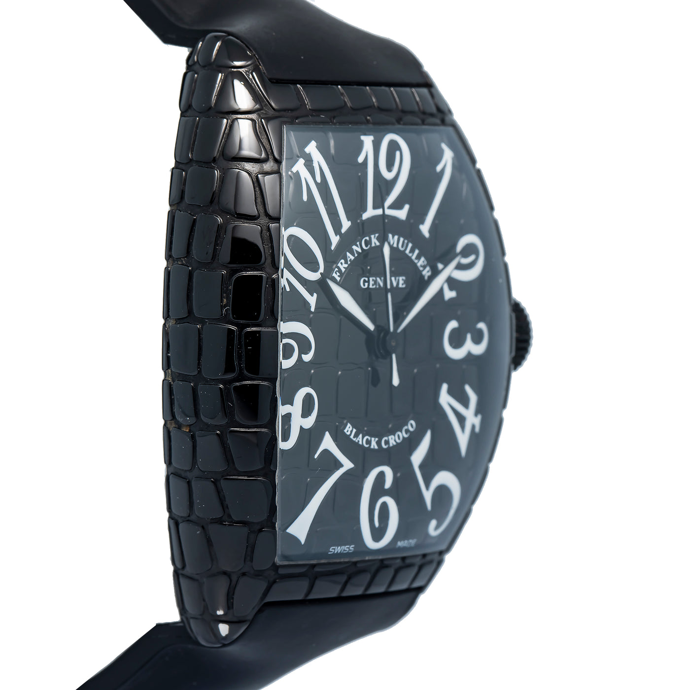Franck Muller Tono Curvex Black Croco 8880SCBLKCRO Black Arabic