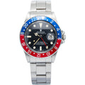 Rolex GMT-Master 16750 Oyster Red Back Pepsi Insert Patina Dial Watch 40mm