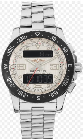 Breitling Airwolf Raven A78364 Stainless Steel Cream Dial Quartz Men's 44mm