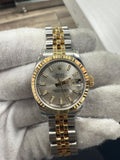 Rolex Lady-Datejust 179173 18k YG Two Tone Jubilee Silver Index Dial Auto 26mm