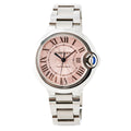 Cartier Ballon Bleu 3489 W6920100 Auto Pink Dial 2017 Papers Women's Watch 33MM