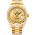 Rolex Day-Date 218238 2013 Card 18k YG President Factory Diamond Dial Auto 41mm