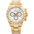 Rolex Daytona 16528 Automatic 18K Yellow Gold White Dial Men's Watch 40mm