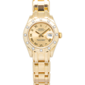 Rolex Lady-Datejust Pearlmaster 80318 Factory Diamond 18k YG Auto Women's 29mm