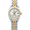 Rolex Lady Datejust 179173 18k YG Two Tone Jubilee Silver Index Dial Auto 26mm