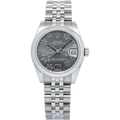Rolex Datejust 178240 2016 Card Midsize SS Jubilee Grey Floral Dial Auto 31mm