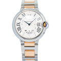 Cartier Ballon Bleu 3194 W6920027 18k RG Two Tone Silver Dial Quartz Men's 38mm