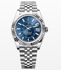 Rolex Sky-Dweller 336934 MINT 2025 Card SS Jubilee Bright Blue Dial Auto 42mm