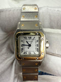 Cartier Santos Galbee AC14.30GR 18k YG Two Tone White Dial Auto Women's 24mm