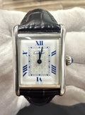 Cartier Tank Must 2416 W1014054 Sterling Silver White Dial Quartz Women's 22mm