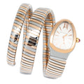 Bvlgari Serpenti Tubogas SP35SPG 2014 Booklets 18k RG Two Tone Quartz Watch 23mm