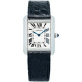 Cartier Tank Solo W5200005 Stainless Steel Silver Dial Quartz Women's Watch 24mm