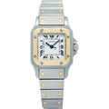 Cartier Santos Carree 18k YG Two Tone White Dial Auto Women's 24mm