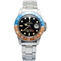 Rolex GMT Master 1675 Pepsi Patina Gilt Vintage 1966 Steel Jubilee Watch 40mm