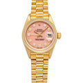 Rolex Lady Datejust 79178 RARE 18k President Factory Pink Opal Diamond Dial 26mm