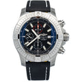 Breitling Super Avenger A13375 SS Black Dial Automatic Complete Men's Watch 48mm