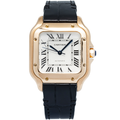 Cartier Santos WGSA0012 2018 Paper 18k RG Silver Dial Auto Watch 35mm