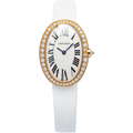 Cartier Baignoire W8000007 Quartz 18k Rose 2018 Card Women's Watch 24.5mm