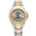 Rolex Yacht-Master 168623 Automatic YG Two Tone Grey Dial Unisex Watch 35mm